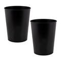Bath Bliss 5 Liter Small Wastebasket | 2 Pack | Round Open Top | Trash Can | Bathroom | Bedroom | Kitchen | Office | Dorm | Disp