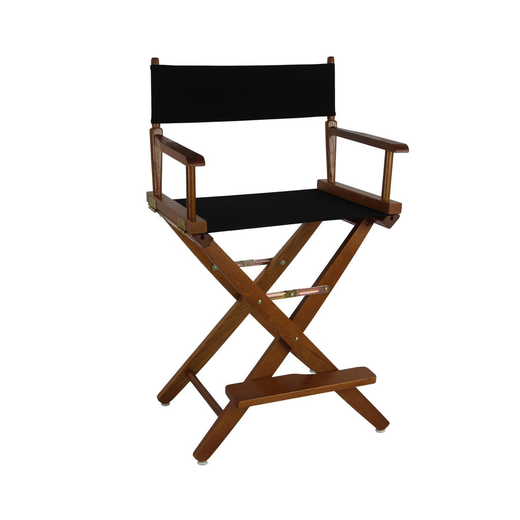 Yu Shan American Trails Extra-Wide Premium 24-Inch Counter High Director'S Chair Natural Frame/Hunter Green Canvas Natural Finish