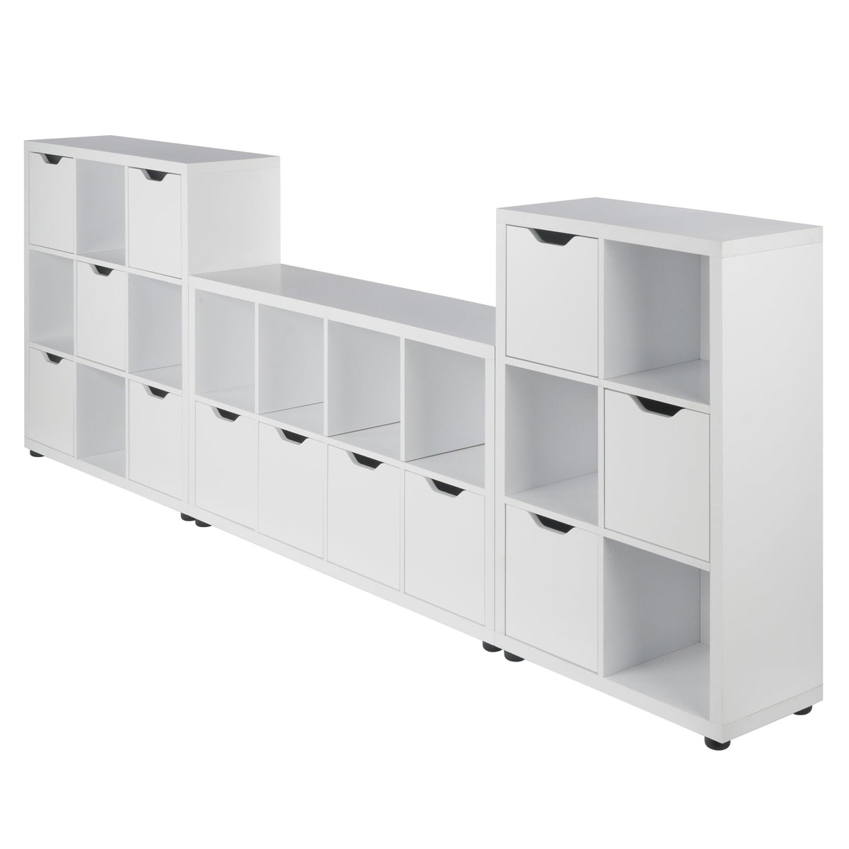 Winsome Julian 3-Pc Storage Cabinet Set, White