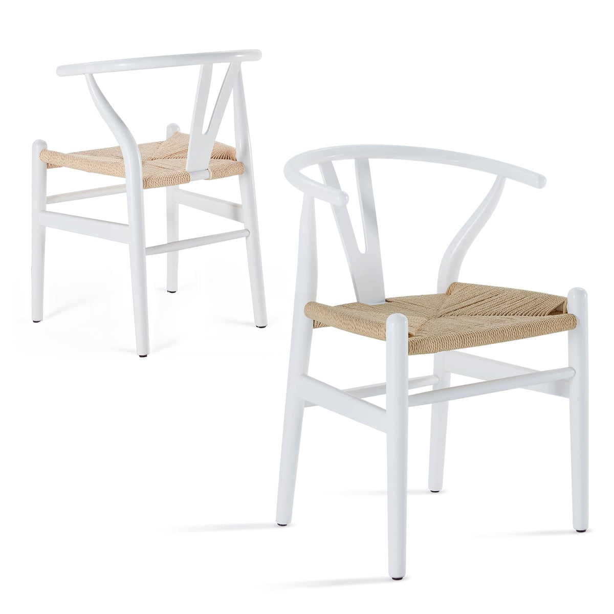 Stary Wood Wishbone Dining Room Chairs Mid Century Modern Wooden For Your Beach House, Fully Assembled