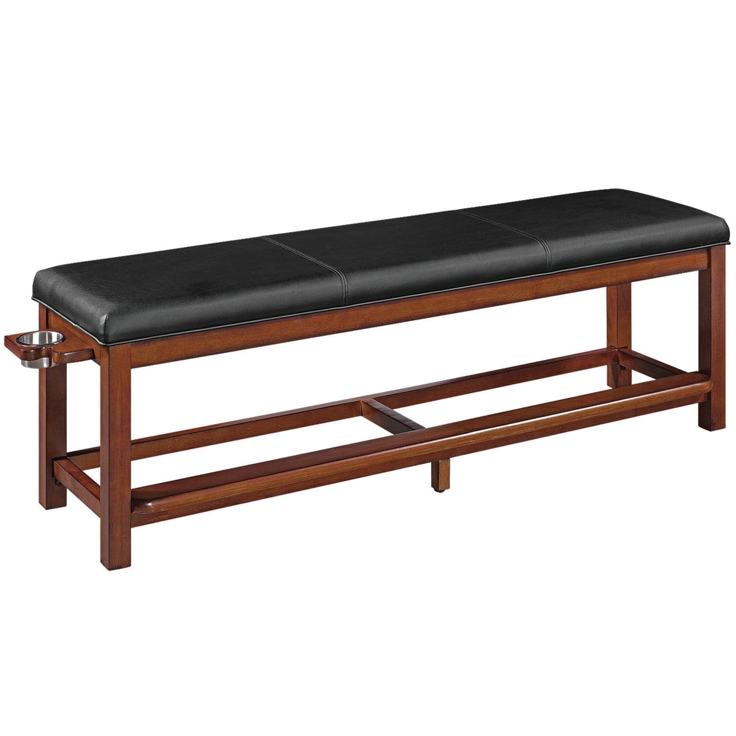 Ram Game Room Spectator Storage Bench Chestnut