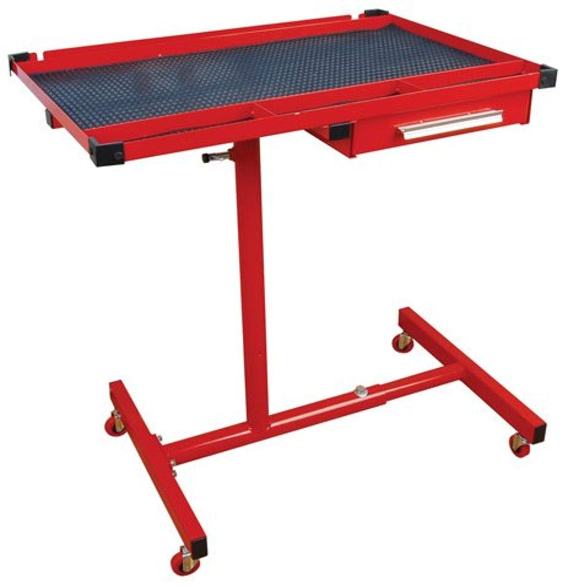 ATD Tools (7012 Heavy-Duty Mobile Work Table with Drawer,Red