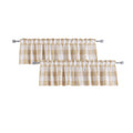 2 Pack Buffalo Check Valances Gingham Plaid Window Treatment Living Room 18 Inches Long Classic Bedroom Bathroom Rod Pocket Coun