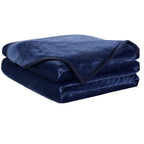Soft Blanket Warm Fuzzy Microplush Lightweight Thermal Fleece Blankets For Couch Bed Sofa California King,102X108Inch, Dark Blue