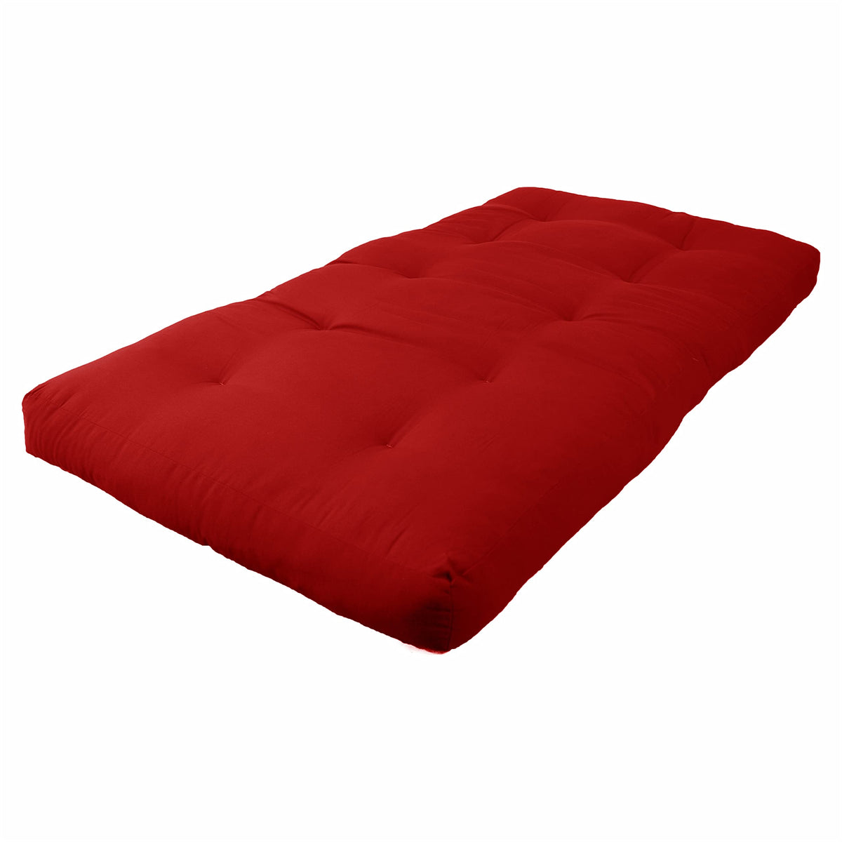 Blazing Needles Renewal 6&quot; Twill Futon Mattress, Twin, Ruby Red