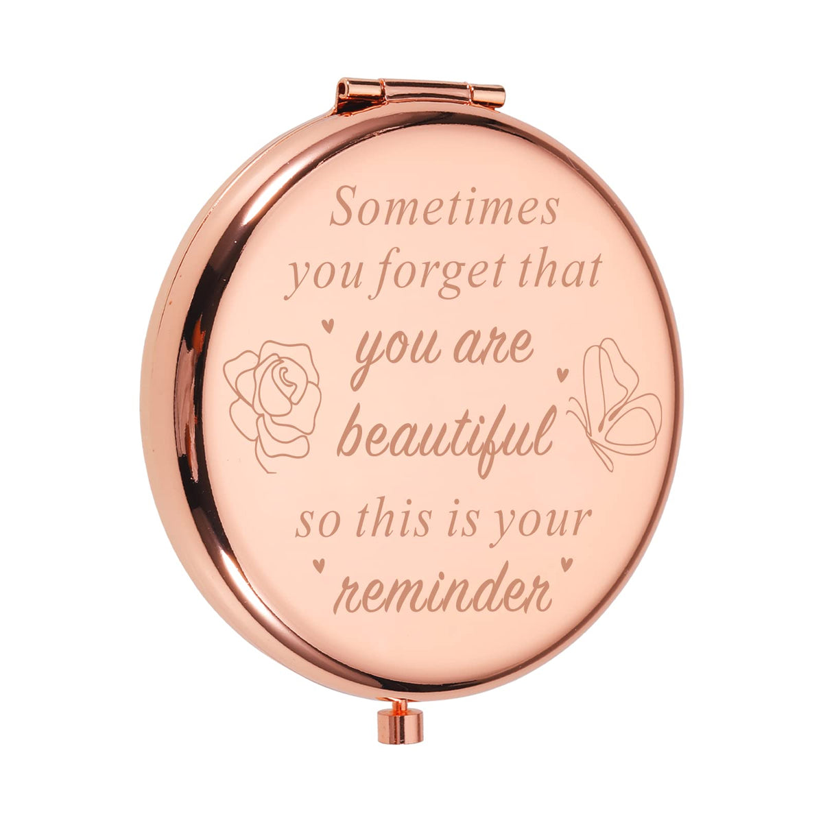 KINMES Stocking Stuffers for Women, Inspirational Gifts Makeup Mirror for Women Mothers Day Valentines Day Birthday for Girls Da