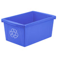 Storex 5.5 Gallon (21L) Recycle Bin, 16.75 x 8.25 x 11.88 Inches, Blue (61517A06C)
