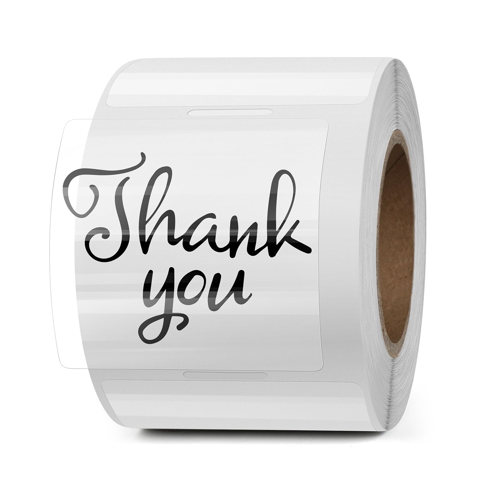 Yikiada Clear Thermal Labels Vinyl 2    2 Inch Self-Adhesive Square Stickers Roll Waterproof Printer Direct Decals Package Seal