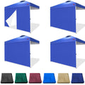 Jancanopy Sidewalls For 10X10 Pop Up Canopy Frame, 3 Pack Blue Sunwall And 1Pack Door Only, (With Zippers)
