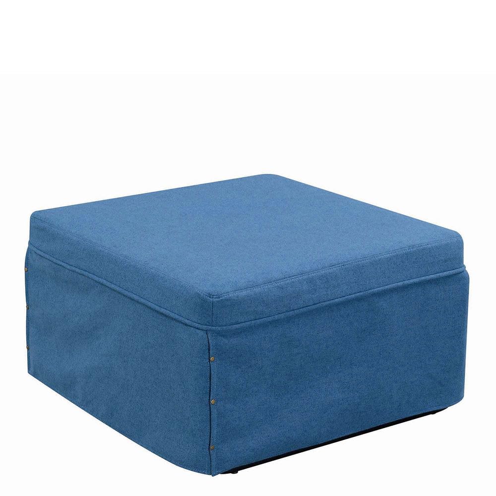 Convenience Concepts Designs4Comfort Folding Bed Ottoman, Soft Blue Fabric