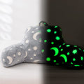 Holawakaka Glow In The Dark Bed Rest Pillow With Arms,Glitter Moon Stars Reading Pillows Perfect For Teens,Kids,Boys, Girls Lumb