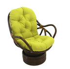International Caravan Furniture Piece Swivel Rocker with Twill Cushion, Mojito Lime