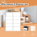 Tapsin 10Up 30 Sheets Sticker Labels Compatible Laser/Ink Jet Shipping Labels, 2' X 4' Labels For Shipping/Mailing (300 Labels