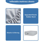 Bedecor Air Bed Sheets For Mattress Cover Removable Bed And Elastic Band Super Soft And Breathable & Deep Up To 21'' Light Gray