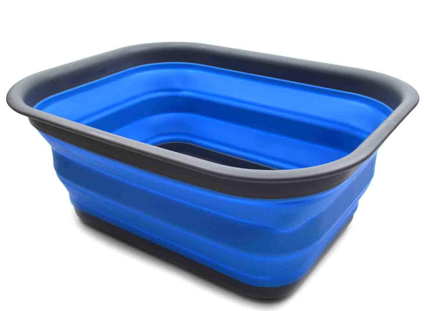 Sammart 15 L (396 Gallon) Collapsible Tub - Portable Outdoor Picnic Basketcrater - Foldable Washing Tub - Space Saving Storage C