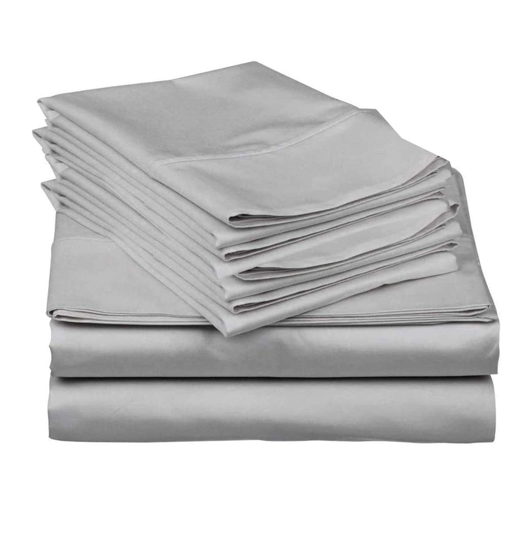 6 Piece Extra Deep Pocket Cal King Size Sheet Set 600 Thread Count Egyptian Cotton Sheets Cal King Size Hotel Luxury Collection 