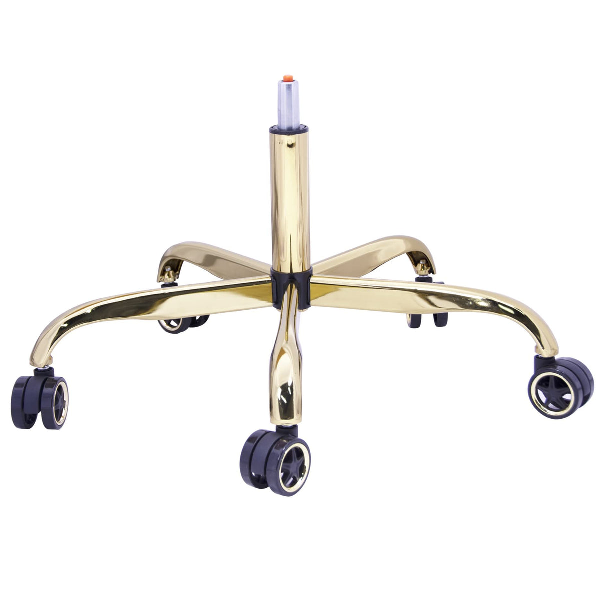 Frassie 28 Inch Office Chair Metal Base Replacement Heavy Duty Computer Chair Base Part With 5 Casters 1 Gas Lift Cylinder