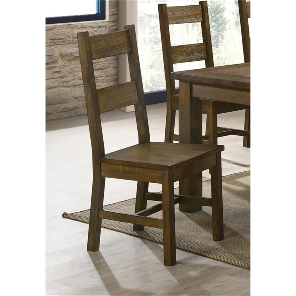 Coaster Furniture Dining Chair Rustic Golden Brown 107042