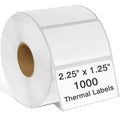 Thermal Labels 2-1/4 X 1-1/4, Adhesive Label Stickers 1000 Printer Papers For Barcode, Fnsku, Mailing, Shipping, Compatible With