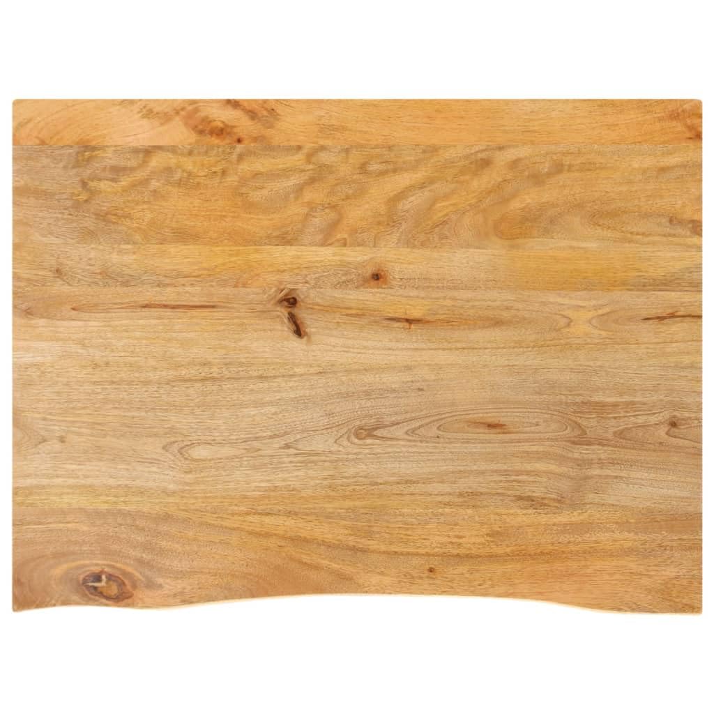 vidaXL Table Top Live Edge 27.6inchx23.6inchx1inch Solid Wood Mango