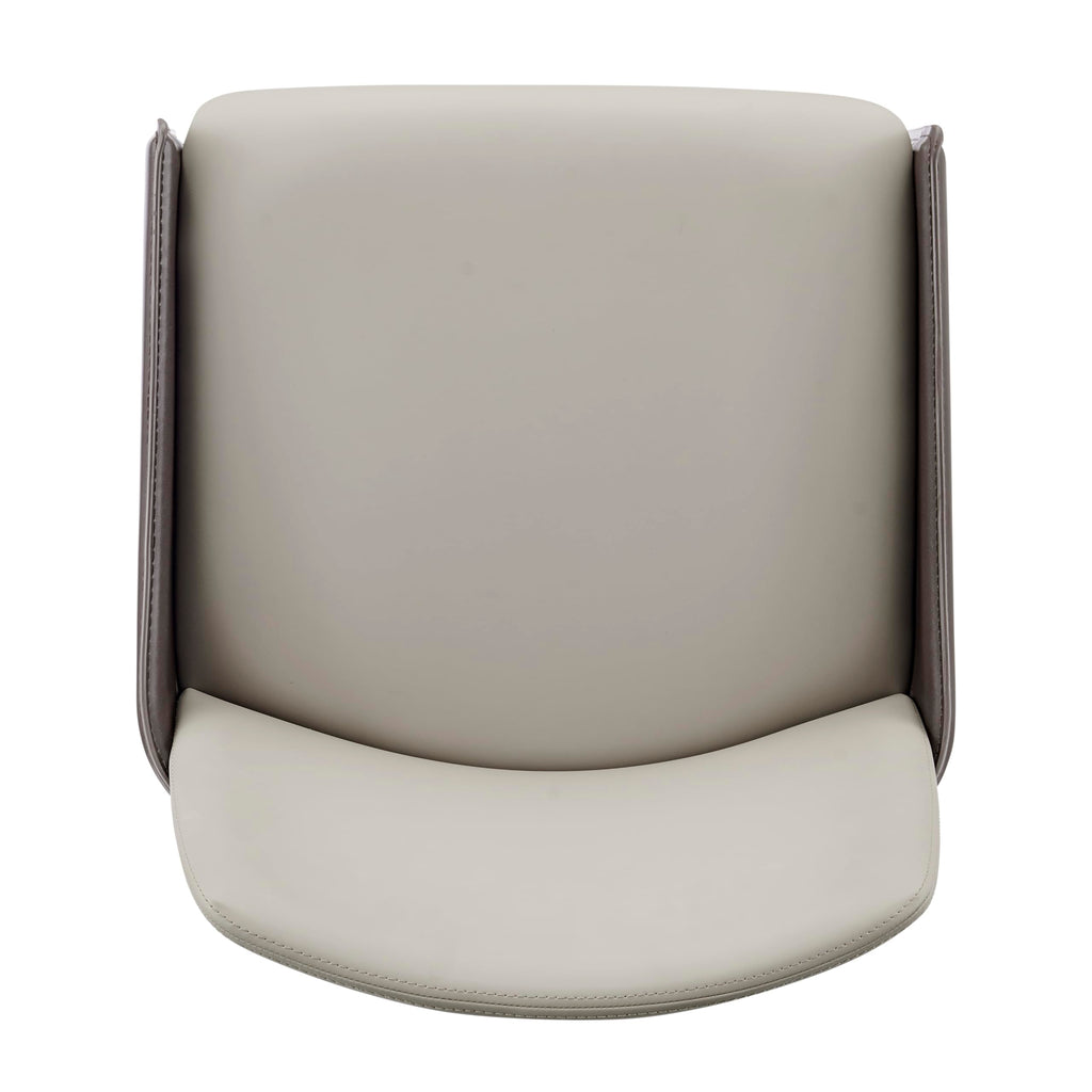 npd furniture and more Stella Dining Chair, Taupe/Dark Brown