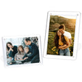 ECOSEAO 6x8 Minimalist Picture Frame Acrylic Glass Photo Frame with Desktop Display Horizontally or Vertically