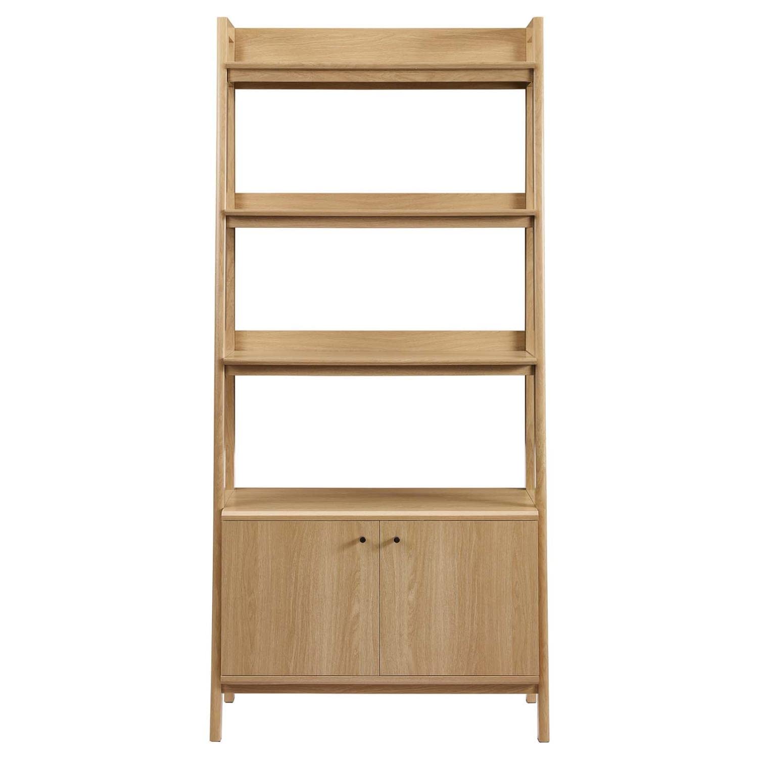 Modway 33&Quot; Bookshelf Display Case In Oak