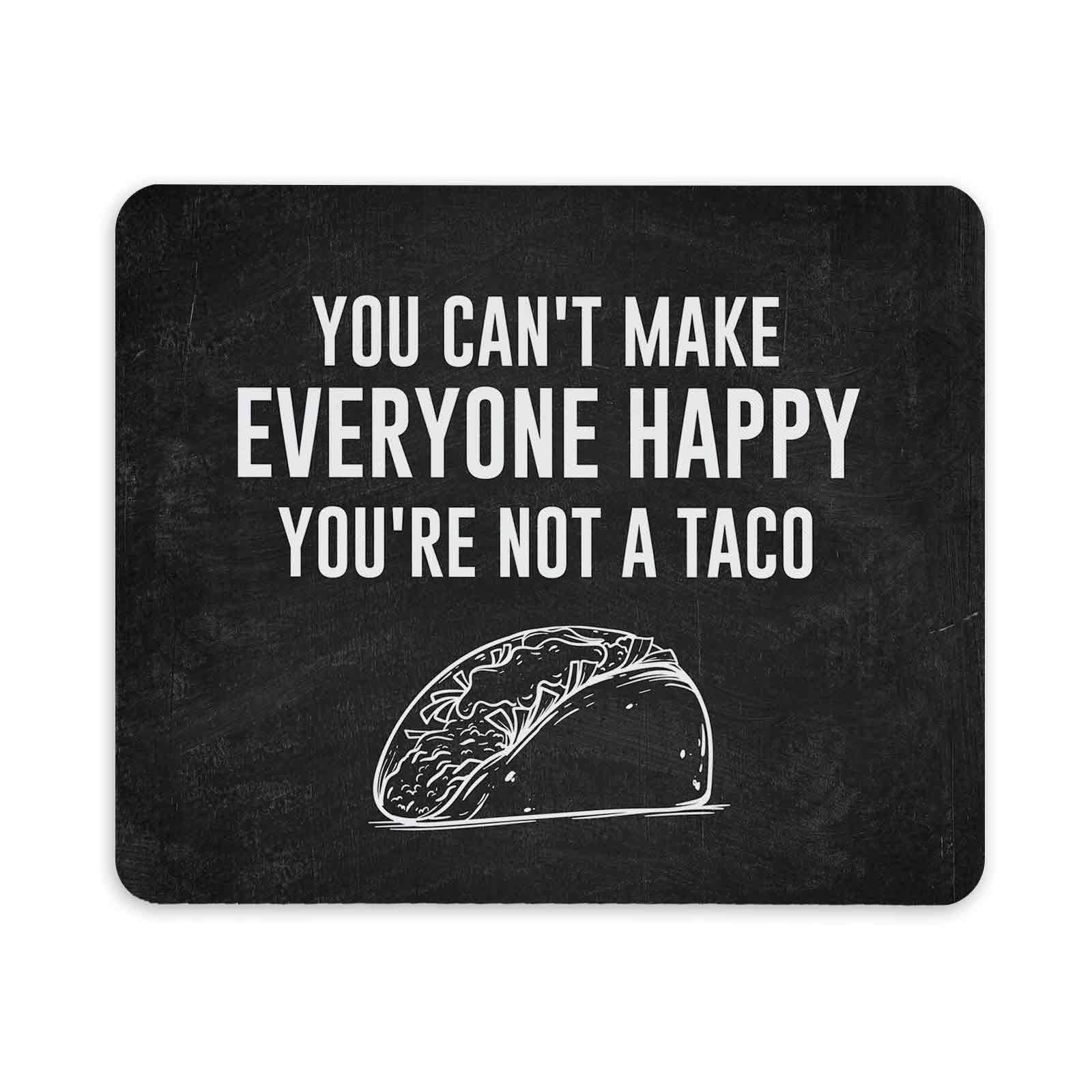 TNUW Funny Cute Taco Mouse Pad, 9.4 x 7.8 inch, Non-Slip Rubber Mat for Desk Decor, Taco Office Supplies Gift for Women, Mouse P