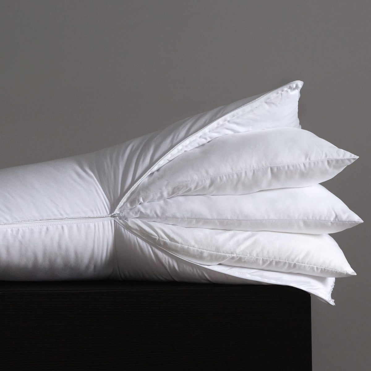 Three Geese Adjustable Layer Pillows, Assembled 3 In 1 Bed Pillow,Soft Pillow Good For Side And Back Stomach Sleeper,Queen Size
