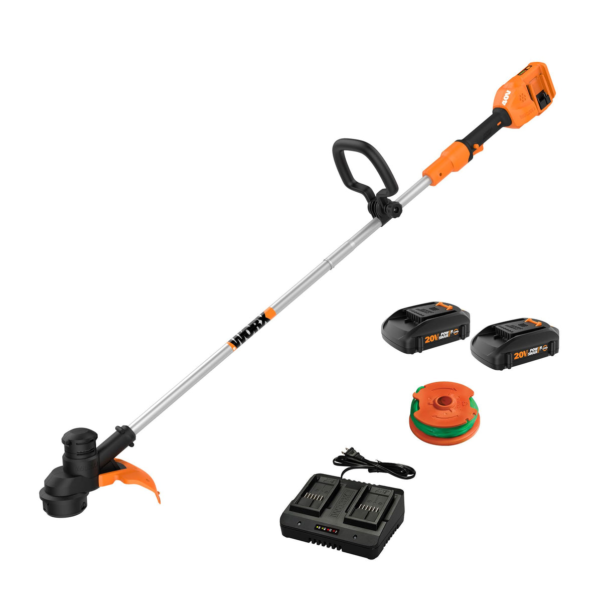 Worx Wg183 40V 13' Cordless String Trimmer (Batteries & Charger Included)