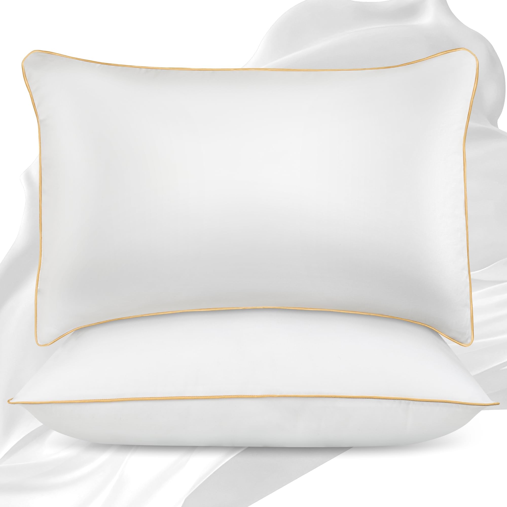 Neipota King Size Pillows Set Of 2 - Down Alternative Bedding, Cooling Hotel Quality 20 X 36, Bed Sleeping Pillow For Back, Stom