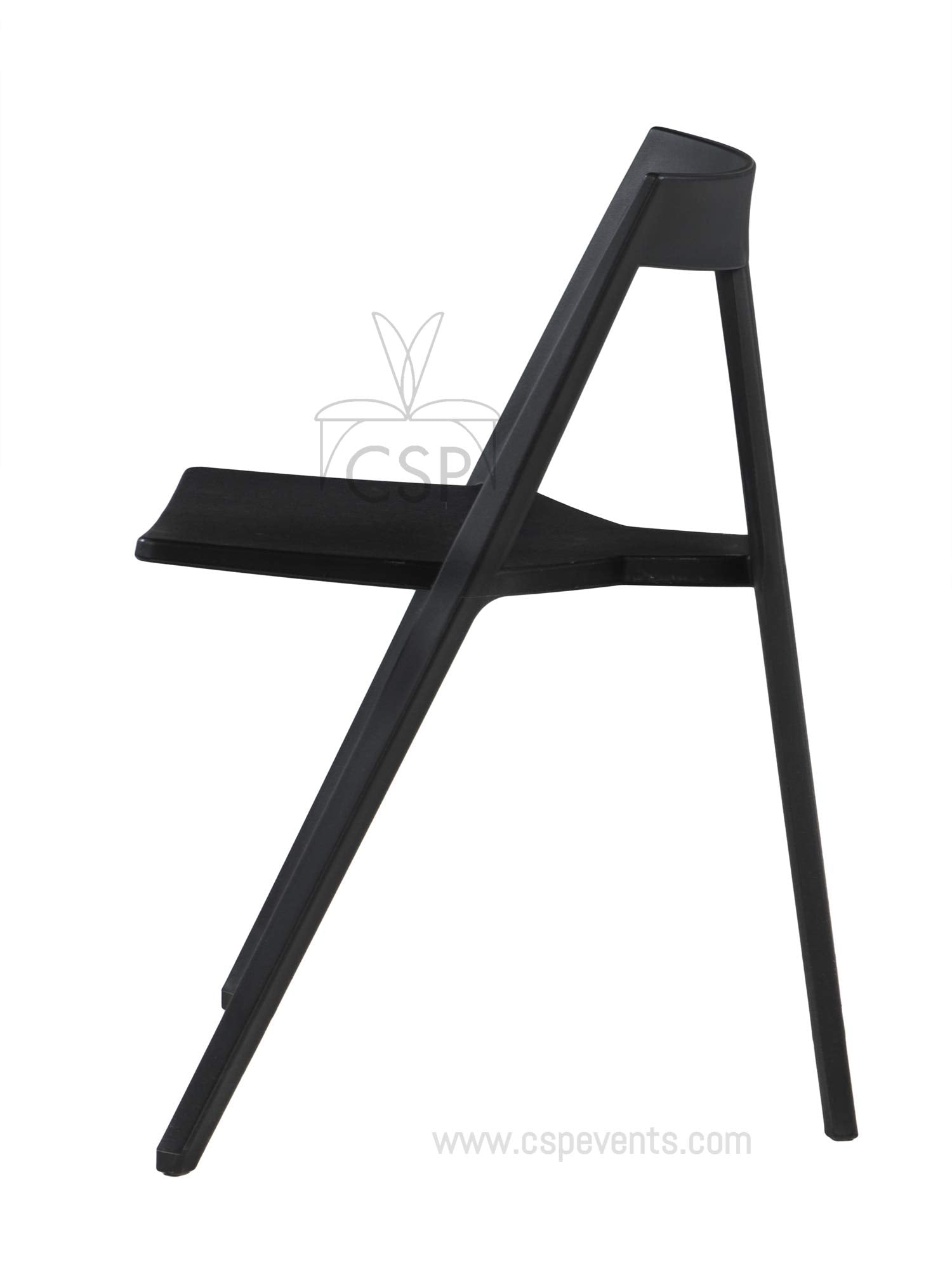 Commercial Seating Products Milan Armless Black Chairs