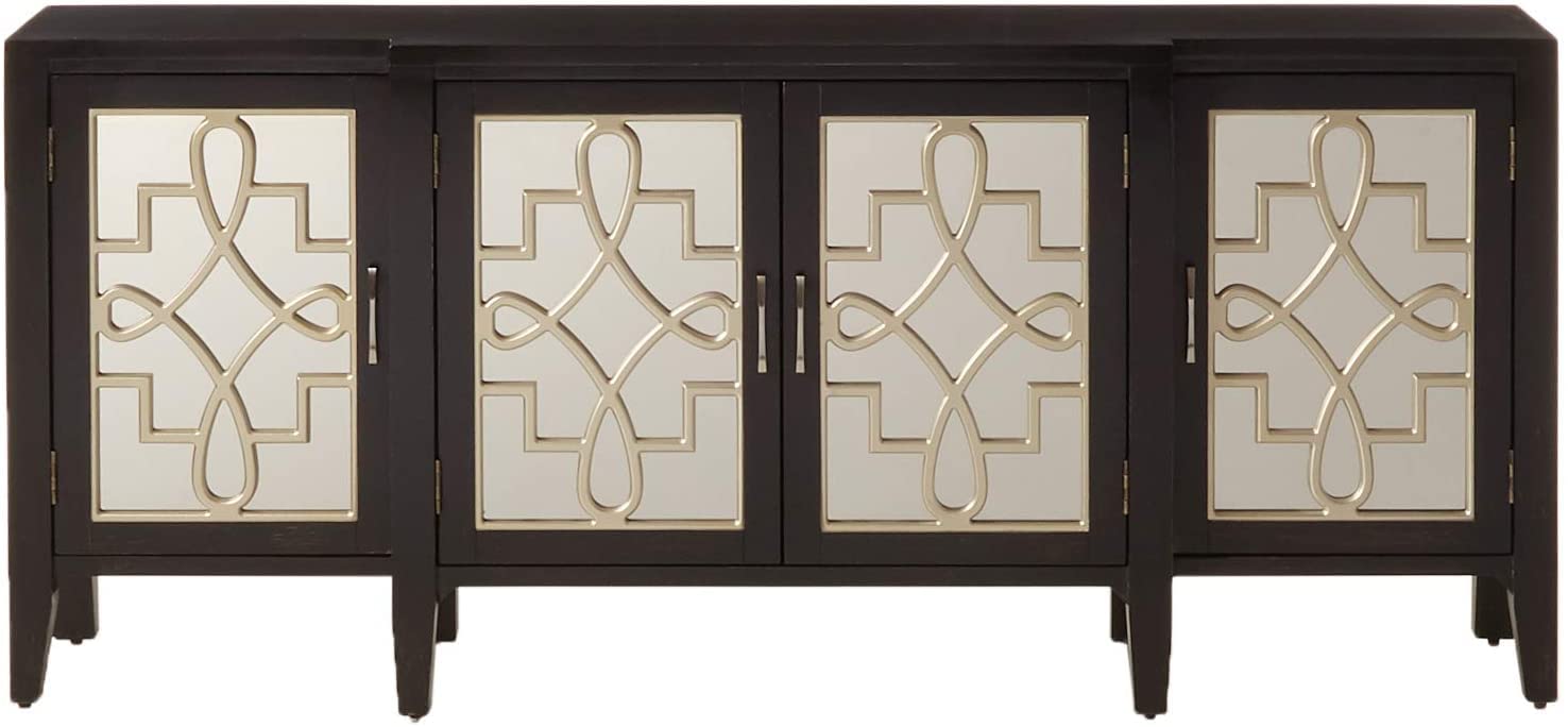 Acme Kacia Console Table in Antique Black