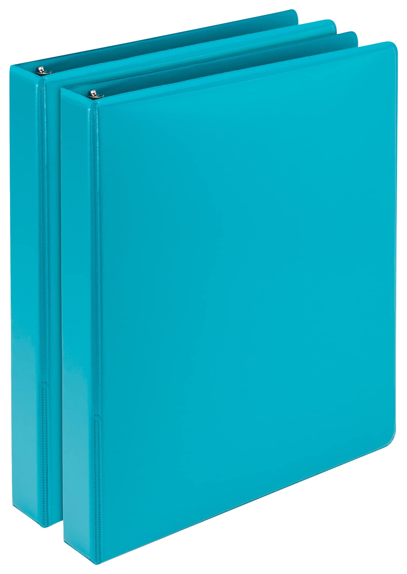 Samsill Earth'S Choice Plant-Based Durable Fashion View Binder, 3 Rings, 1' Capacity, 11 X 8.5, Turquoise, 2/Pack