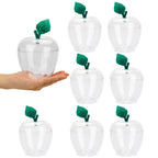 HANZE Large Clear Apple Container, Apple Shaped Candy Toy Filling Containers Jar, Back To School Teacher Appreciation Gift, Wedd