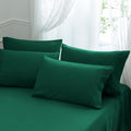 Aormenzy Microfiber Pillow Cases - Standard Size Set Of 4-1800 Thread Count Ultra Soft Hunter Green Pillowcases - Wrinkle Resist