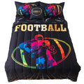 Adasmile A & S Football Comforter Set Twin For Boys Kids American Football Bedding Set Sports Football Player Comforter With Foo