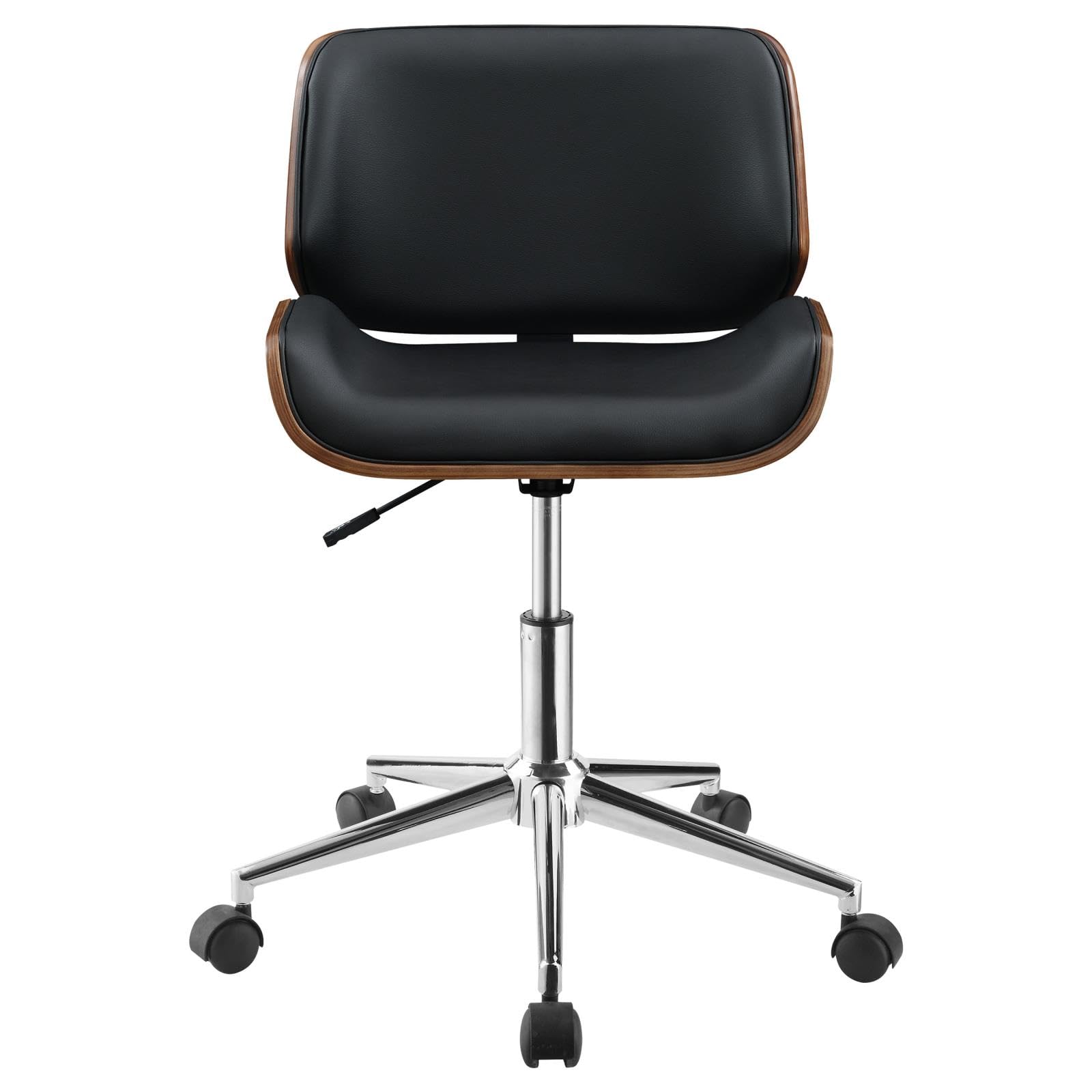 Coaster Home Furnishings Addington Adjustable Height Office Chair Black and Chrome