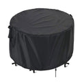 Kingling Patio Furniture Covers, 54 Inch Round Patio Table Cover For Outdoor Furniture, Heavy Duty Waterproof Patio Table And Ch