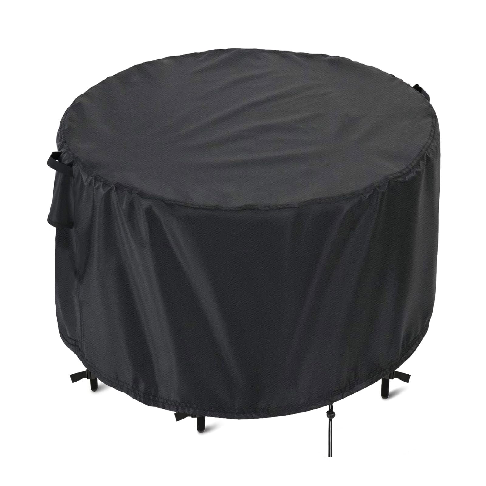 Kingling Patio Furniture Covers, 54 Inch Round Patio Table Cover For Outdoor Furniture, Heavy Duty Waterproof Patio Table And Ch