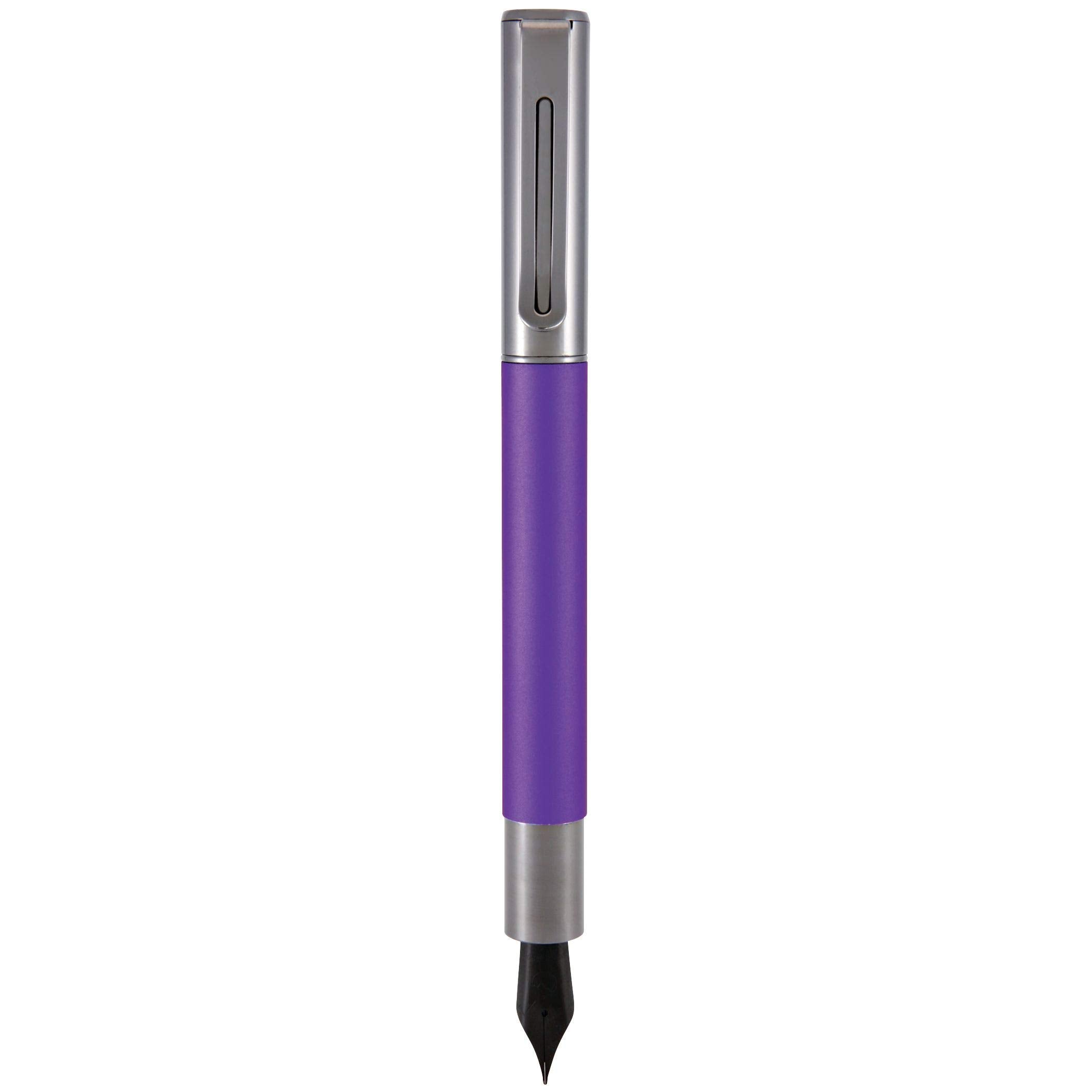 Monteverde Usa Ritma Fountain Pen In Purple - Medium Nib, Balanced Jowo Stainless Steel, Refillable Ink Cartridge/Converter - Pe