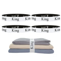 Yermivie 4 Pieces Bed Sheet Organizer Bands, Sheet Organizers And Storage Label Bands, Sheet Label For Bedding, Sheets Organizer