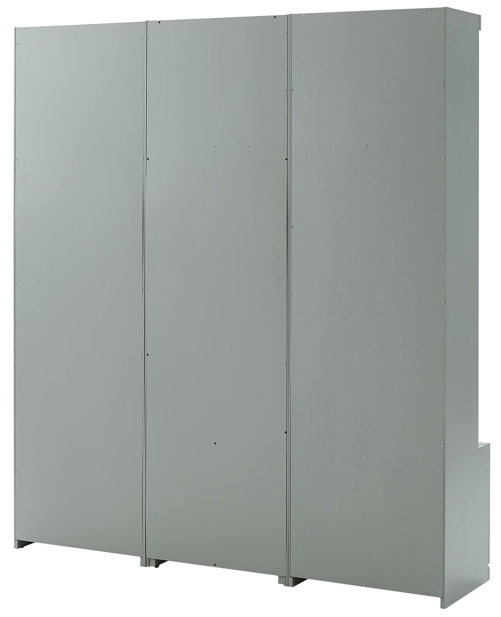 Crosley Furniture Harper 3-Piece Hall Tree and Storage Cabinet Set with Entryway Bench and Hooks for Hanging, Gray