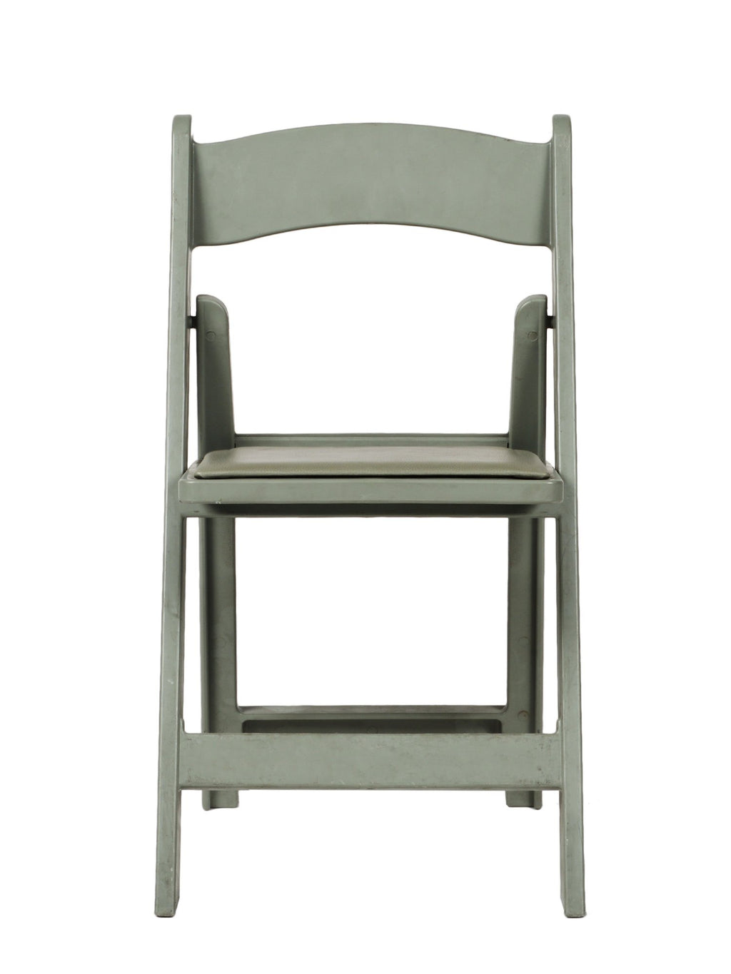 Commercial Seating Products Resin Flint Grey Folding Chairs, 1-Pack