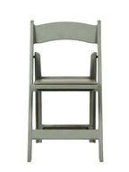 Commercial Seating Products Resin Flint Grey Folding Chairs, 1-Pack