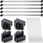 Epakh 36 Pcs Hanging File Rail And Clip Set Include 12 Hanging File Rails 24 Hanging File Rail Clip File Rails Hook Hanging Fold