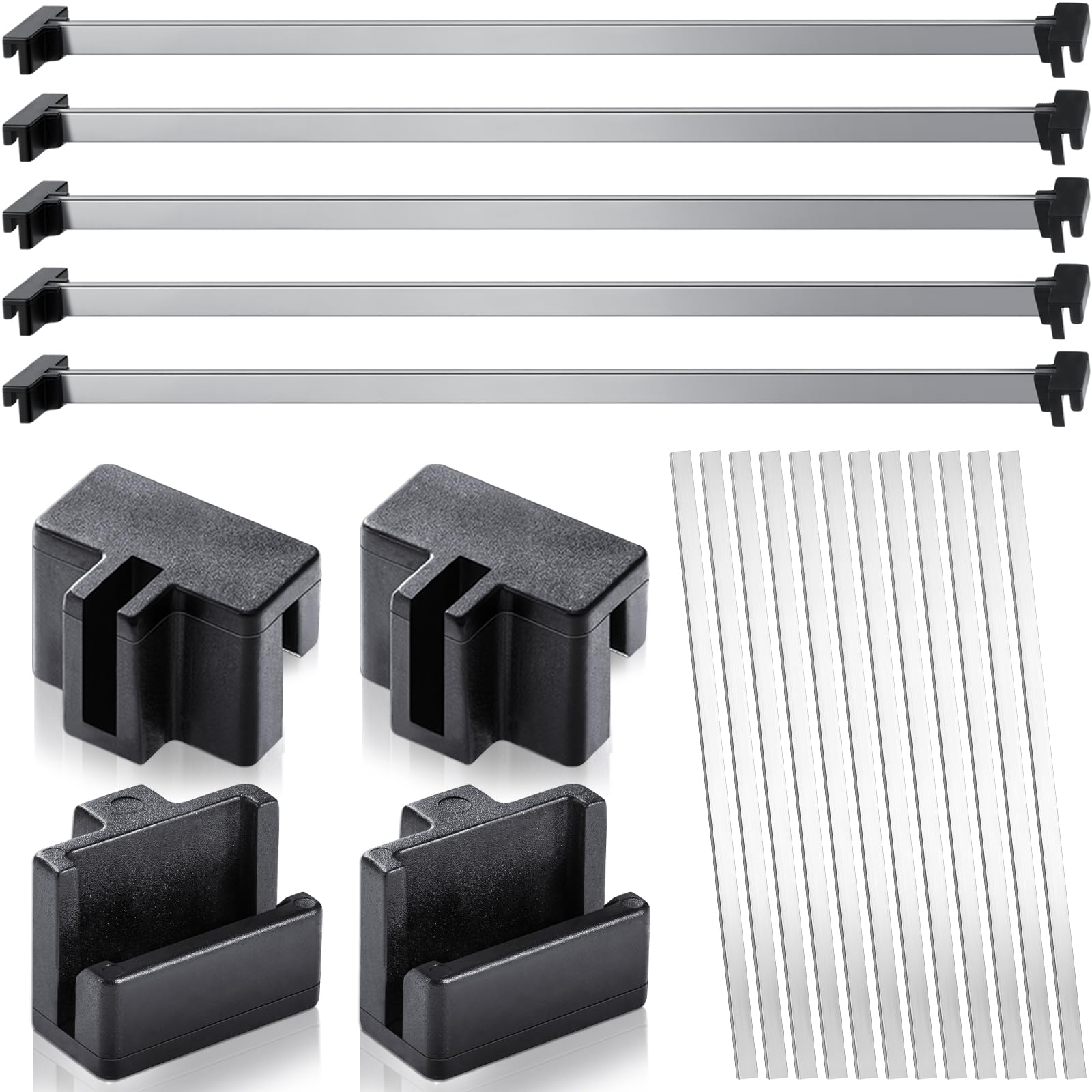 Epakh 36 Pcs Hanging File Rail And Clip Set Include 12 Hanging File Rails 24 Hanging File Rail Clip File Rails Hook Hanging Fold