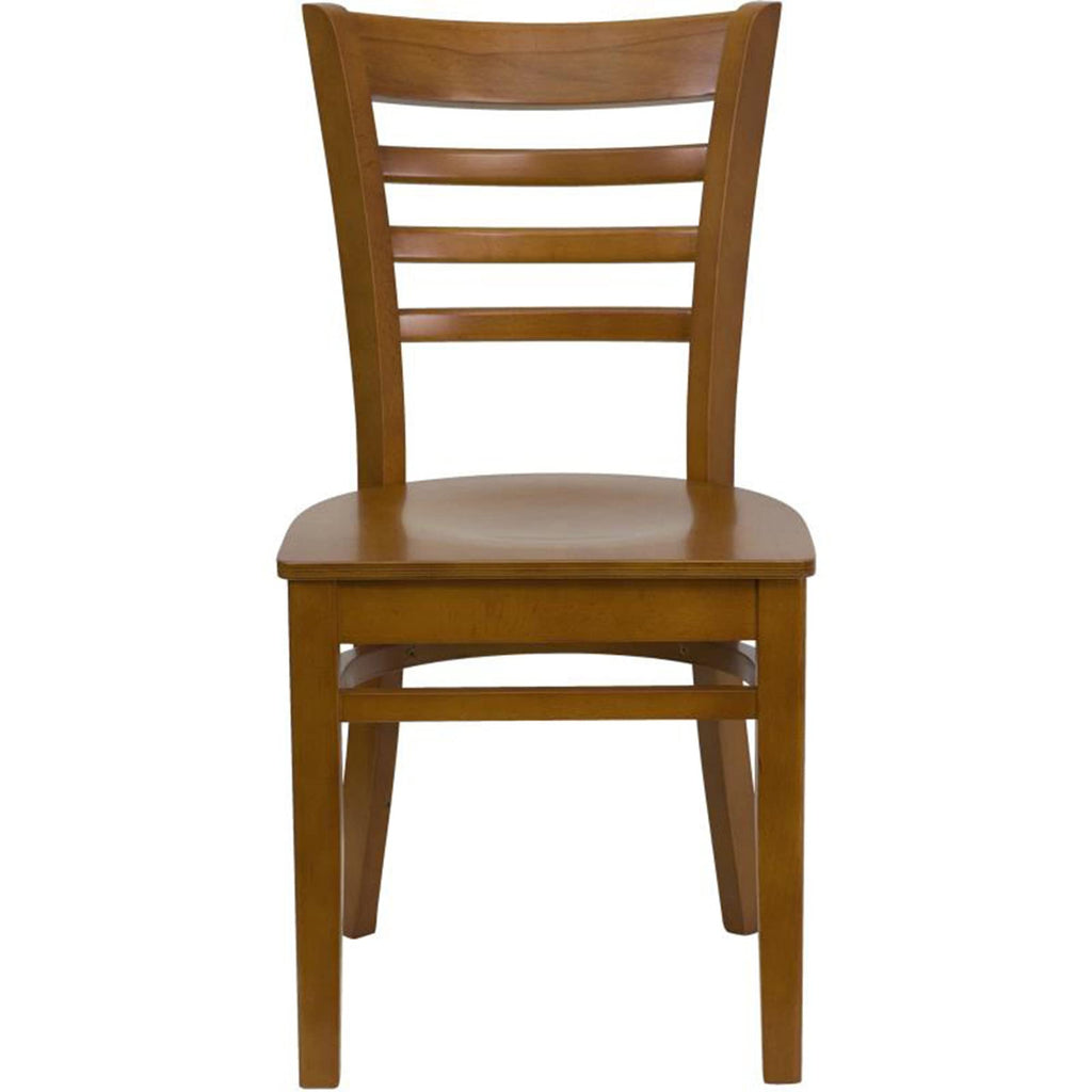 Flash Furniture HERCULES Series Ladder Back Cherry Wood Restaurant Chair