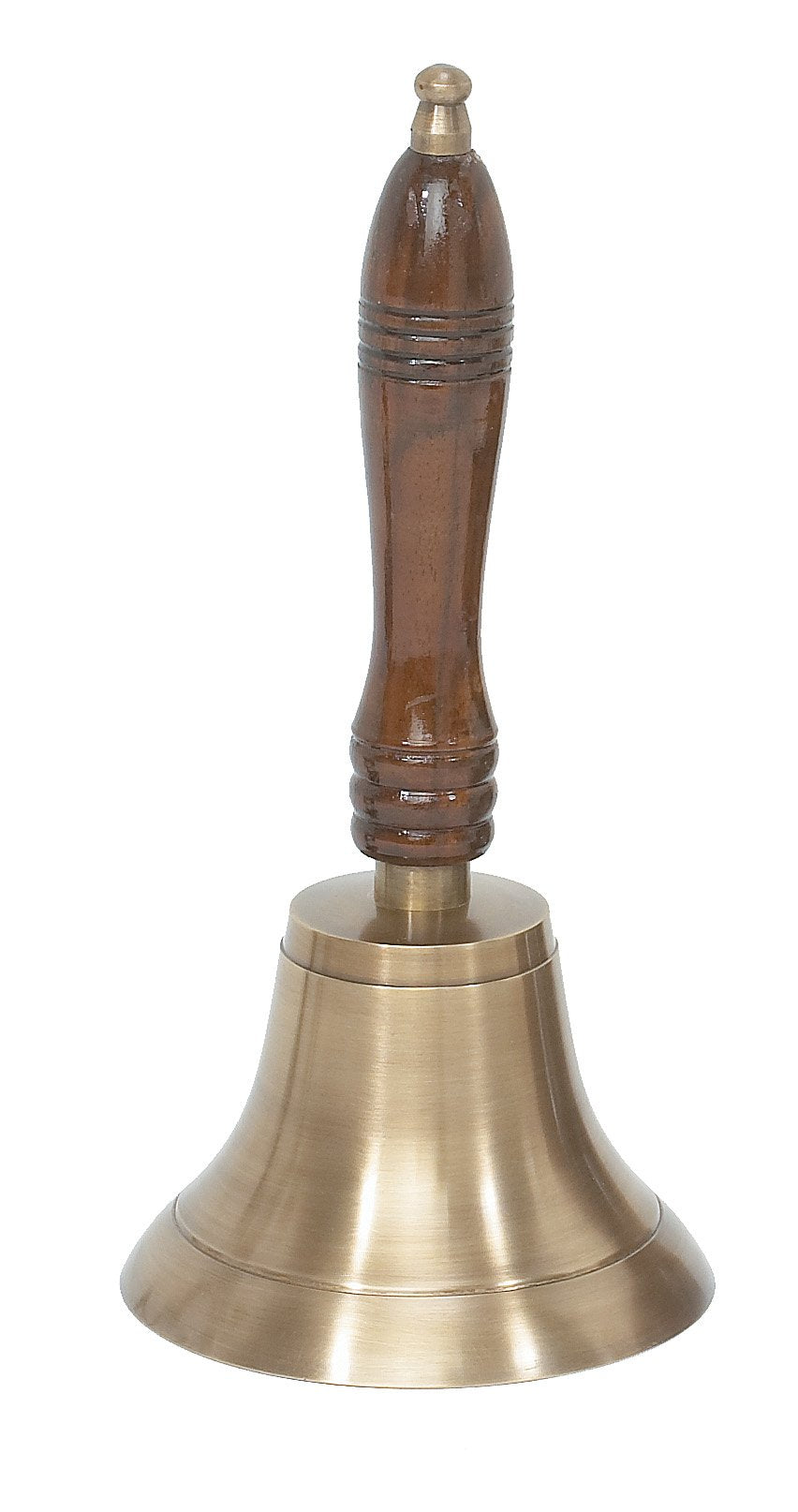 School Teachers Brass Plated Bell With Wooden Handle