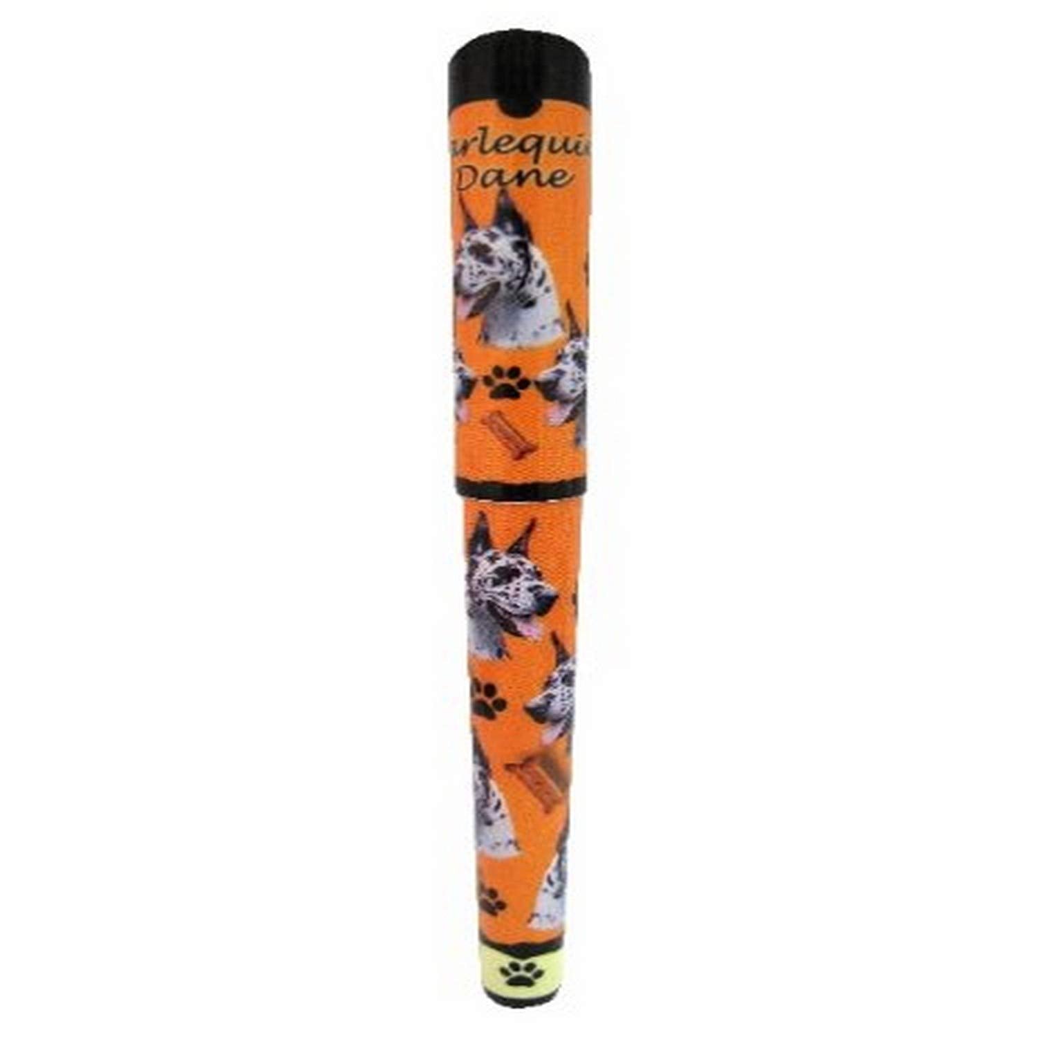 E&S Pets Harlequin Dane Pen Easy Glide Gel Pen, Refillable With A Perfect Grip, Great For Everyday Use, Perfect Harlequin Dane G